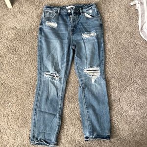 pacsun ripped mom jeans